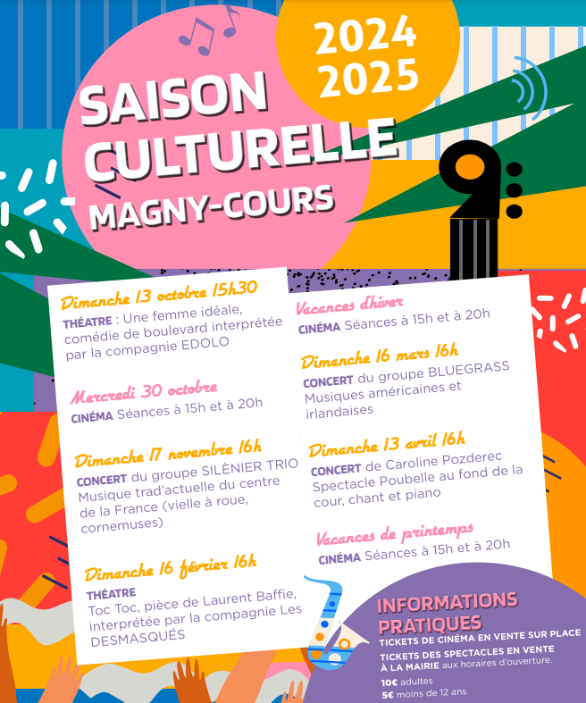 Programmation culturelle 2024-2025.